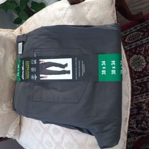 Men fleece lined tech pants Eddie Bauer brand new with tag Size 38 ×32